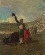 Mariano Fortuny y Marsal The Bull-Fighters Salute oil painting